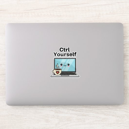 Ctrl Beheers Jezelf Sticker (Computer)