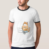 Ctrl Cat Delete Funny Cat Laptop Tee T-shirt (Voorkant)