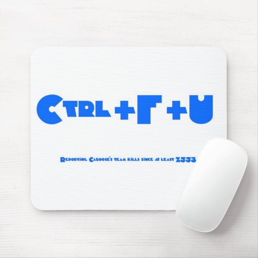 Ctrl+F+U Wit Muismat (Met muis)