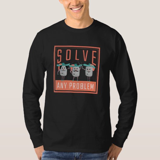 Ctrl Geïnspireerd Alt Gerelateerd Verwijder Ontwer T-shirt (Voorkant)