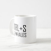 CTRL + S De Walvissen (Red De Walvissen) Koffiemok (Voorkant links)