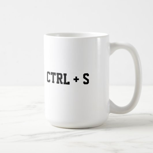 Ctrl + S Herinneringsmokkop Koffiemok (Rechts)