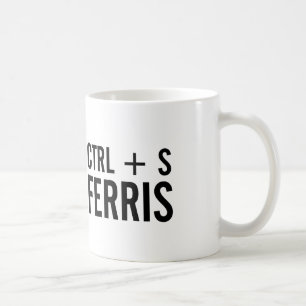 CTRL + S (Opslaan) Ferris Toetsenbord Snelkoppelin Koffiemok