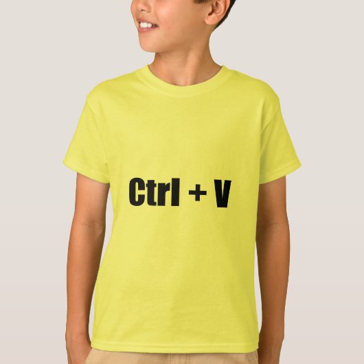 CTRL + V T-SHIRT (Voorkant)