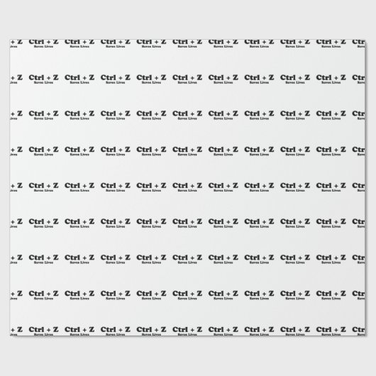 Ctrl Z Cadeaupapier (Vlak)