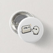 Ctrl Z Fouten Ongedaan Maken - Grappig Tech Lief P Ronde Button 3,2 Cm (Voorkant /achterkant)