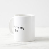 Ctrl + Z is mijn BFF Funny Accountant Koffiemok (Voorkant links)