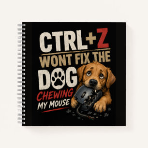 CTRL + Z Repareert Niet Mijn Muis Die Door De Hond Notitieboek