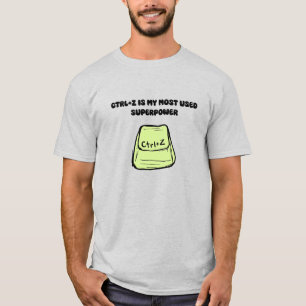 Ctrl+Z Superkracht Ongedaan Maken Commando Tech Hu T-shirt