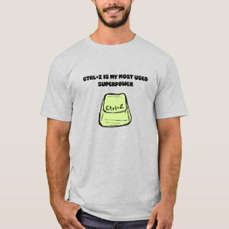 Ctrl+Z Superkracht Ongedaan Maken Commando Tech Hu T-shirt