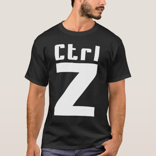 Ctrl Z T-shirt (Voorkant)