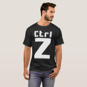 Ctrl Z T-shirt (Voorkant volledig)