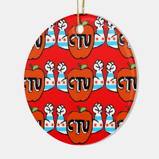 CTU/elke openbare school van Chicago is mijn schoo Keramisch Ornament