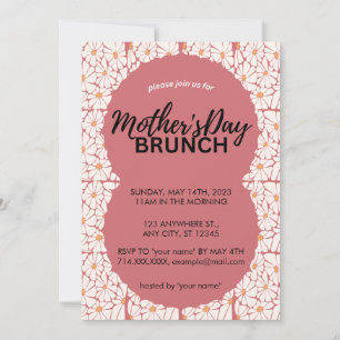 Ctue Floral Moederdag Brunch Uitnodiging
