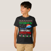 Cture Of My Very First Christmas Joke Ugly Xmas Sw T-shirt (Voorkant volledig)