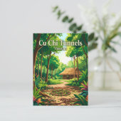 Cu Chi-tunnels Vietnam Briefkaart (Staand voorkant)