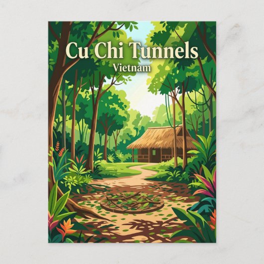 Cu Chi-tunnels Vietnam Briefkaart (Voorkant)
