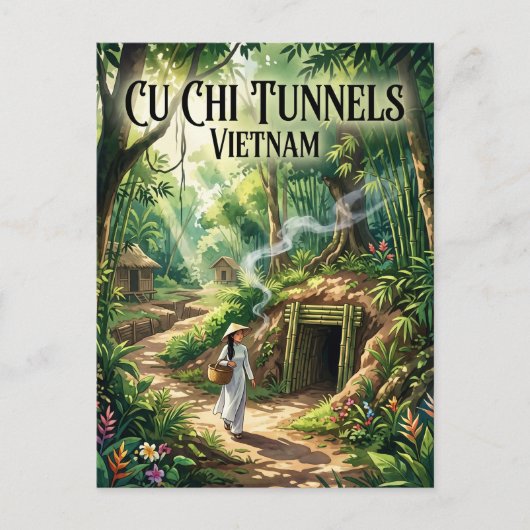 Cu Chi-tunnels Vietnam Briefkaart (Voorkant)