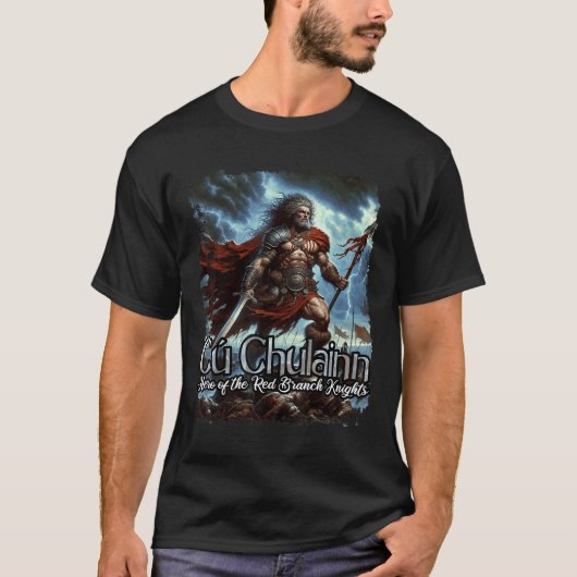 Cu Chulain Keltische Ierse mythologie Oorlog God T-shirt (Voorkant)