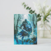 Cú Chulainn, Keltische heldhaftige strijder van Ul Briefkaart (Staand voorkant)