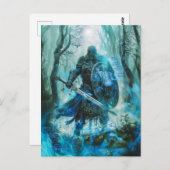 Cú Chulainn, Keltische heldhaftige strijder van Ul Briefkaart (Voorkant / Achterkant)