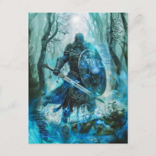 Cú Chulainn, Keltische heldhaftige strijder van Ul Briefkaart (Voorkant)