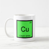 Cu - Credit Union Funny Chemistry Element Symbol T Koffiemok (Links)