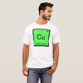 Cu - Creditunie Grappig Chemie Elementsymbool T T-shirt (Voorkant volledig)