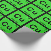 Cu - Cthulhu Chemistry Periodic Table Symbol Cadeaupapier (Hoek)