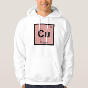 Cu - Koper Chemie Periodiek Systeem Symbool Hoodie