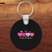 Cu Nurse Valentine Hearts Cu Nursing Valentine  Sleutelhanger (Voorkant)