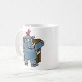 CU- Rhino Piano-Mok afspelen Koffiemok (Voorkant links)