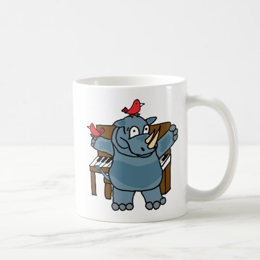 CU- Rhino Piano-Mok afspelen Koffiemok (Rechts)