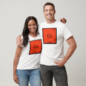 Cu - Schattige scheikunde element symbool grappige T-shirt (Unisex)