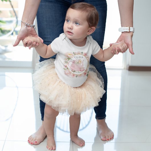 Cu-Tea Roze theepot babymeisje romper