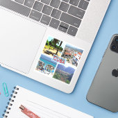 CU Varadero Beach - Santiago de Cuba - Vinales Sticker (Laptop met iPhone)