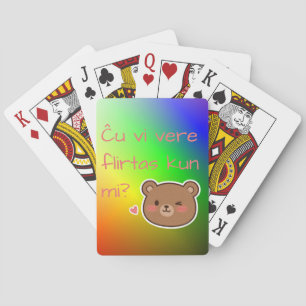 Ĉu vi vere flirtas kun mi? pokerkaarten