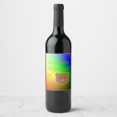 Ĉu vi vere flirtas kun mi? wijn etiket (Voorkant)