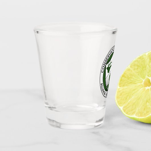 CUAA Logo Shot Glass Glas (Links)