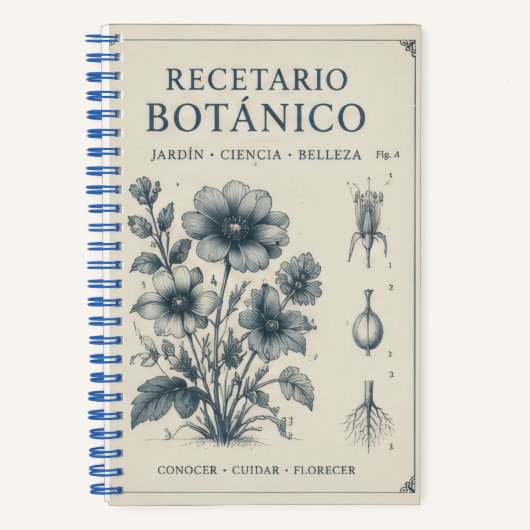 cuaderno botanico notitieboek (Voorkant)