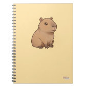 Cuaderno Capybara Baby Notitieboek (Voorkant)