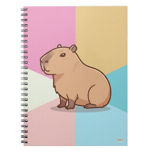 Cuaderno Capybara Soft Pastel-Colored Notitieboek (Voorkant)