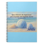Cuaderno caracolas de Mar con Versículo Romanos Notitieboek (Voorkant)