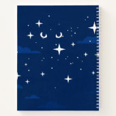 Cuaderno Cat White in the Night Notitieboek (Achterkant)