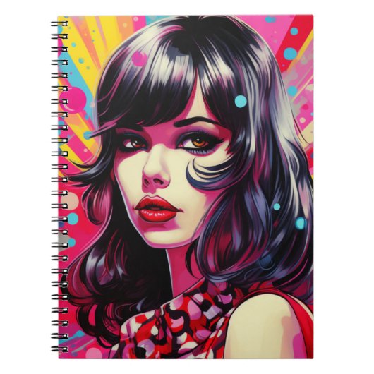 Cuaderno Comic Pop Art Girl Notitieboek (Voorkant)