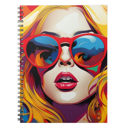 Cuaderno Comic Pop Art Girl Notitieboek (Voorkant)