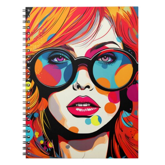 Cuaderno Comic Pop Art Girl Notitieboek (Voorkant)