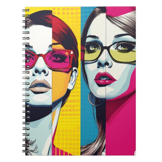 Cuaderno Comic Pop Art Girl Notitieboek (Voorkant)