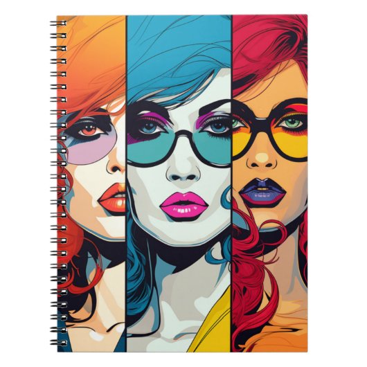 Cuaderno Comic Pop Art Girl Notitieboek (Voorkant)