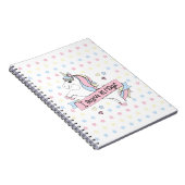 Cuaderno con dibujo de Unicornio y estrellas Notitieboek (Rechterzijde)
